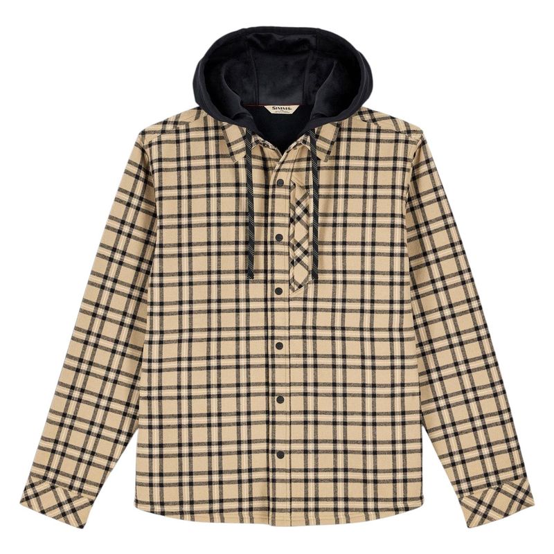 Simms Coldweather Hooded Shacket - Men's Wakemup Plaid / Cork