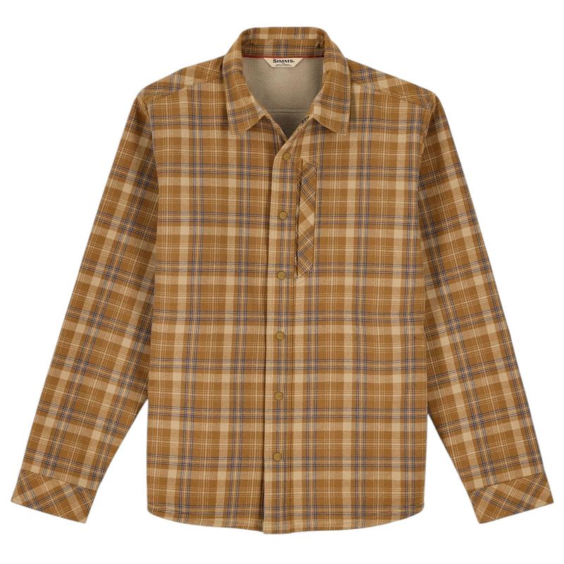 Simms Coldweather Shacket - Men's Schooner Plaid / Bronzeback
