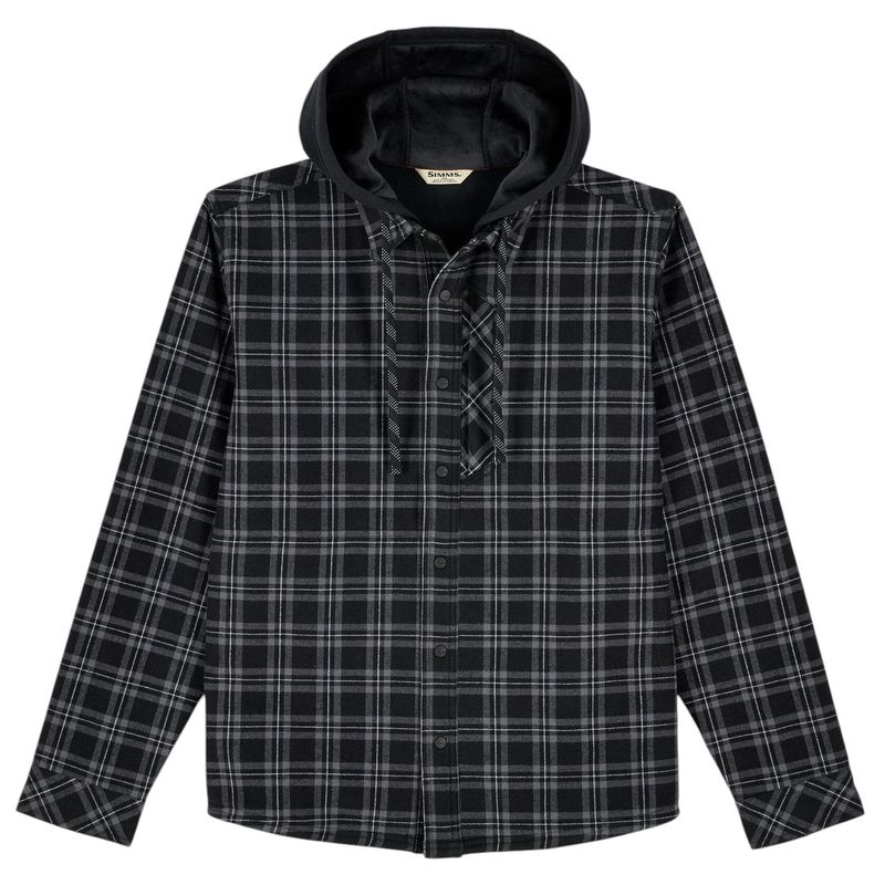 Simms Coldweather Hooded Shacket - Men's Wakemup Plaid / Black
