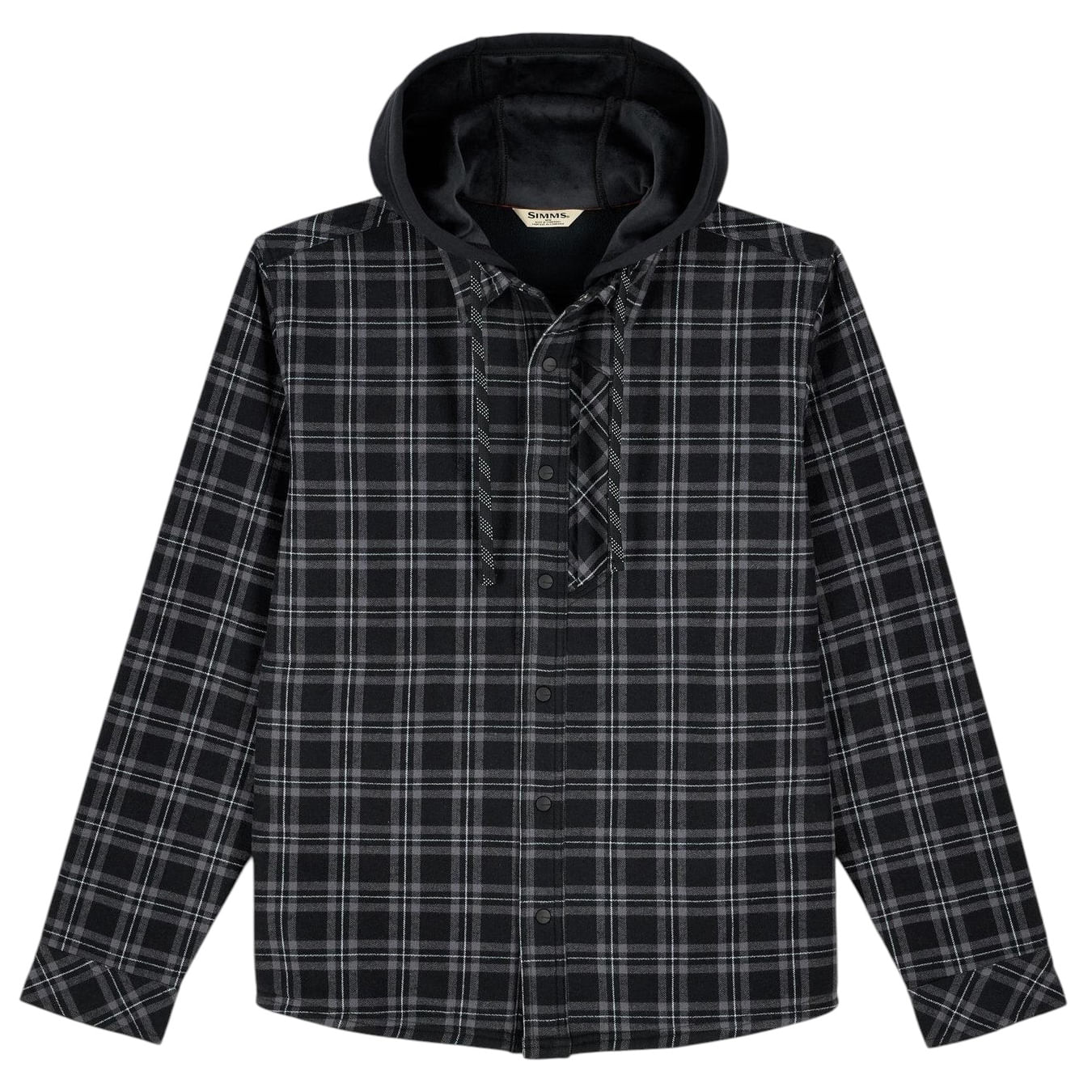 Simms Coldweather Hooded Shacket - Men's Wakemup Plaid / Black