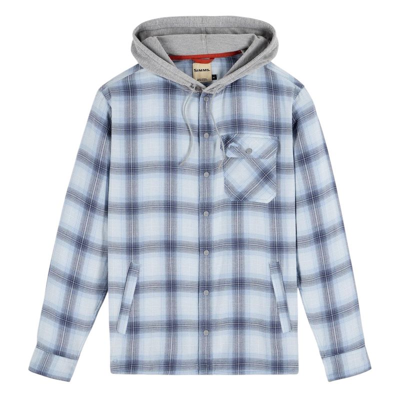 Simms Santee Flannel Hoodie - Men's Ely Plaid / Bimini