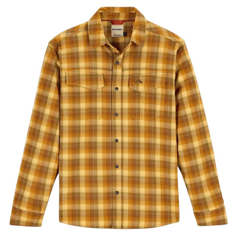 Simms Gallatin Flannel Fishing Shirt - Men's Kennebec Plaid / Sandbar