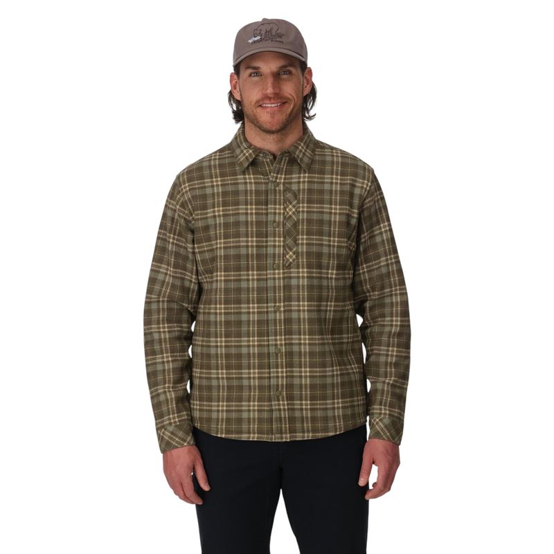 Simms Coldweather Shacket - Men's Schooner Plaid / Loden