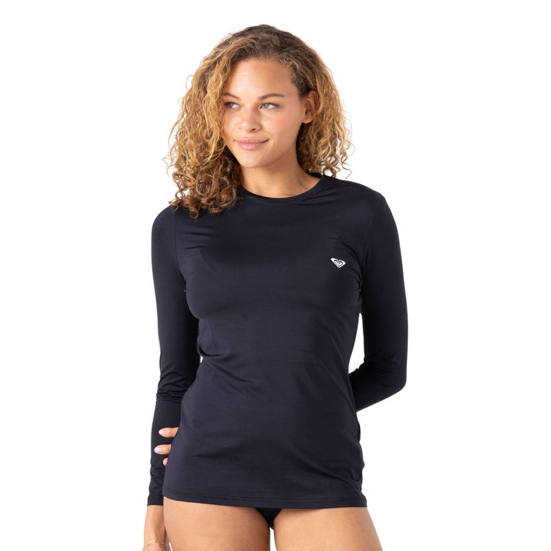 Roxy New Enjoy Waves Long Sleeve Lycra Rashguard Anthracite