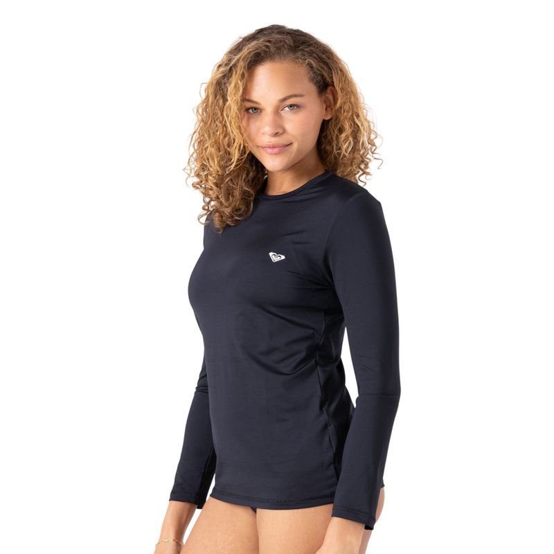 Roxy New Enjoy Waves Long Sleeve Lycra Rashguard Anthracite