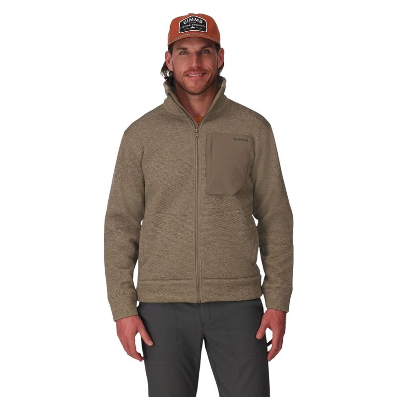 Simms Harbor Fleece Fishing Jacket - Men's Sturgeon Heather