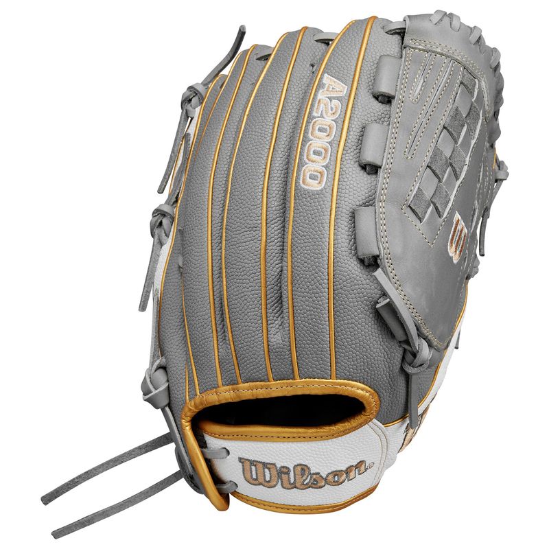 Wilson A2000 Classic V125 Fastpitch Softball Glove Grey / Grey / White / Metallic Gold