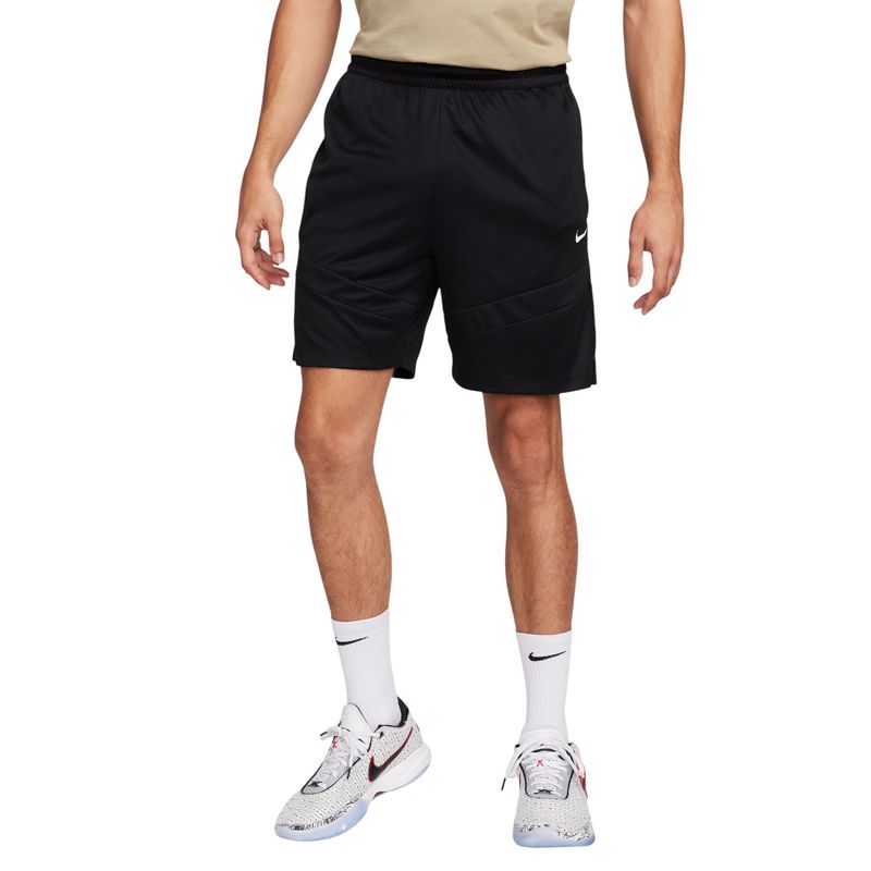 Nike Dri-FIT Icon 8" Basketball Short - Men's Black / Black / Black / White