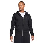 Nike Club Basketball Full-Zip Hoodie - Men's Black / Black / White