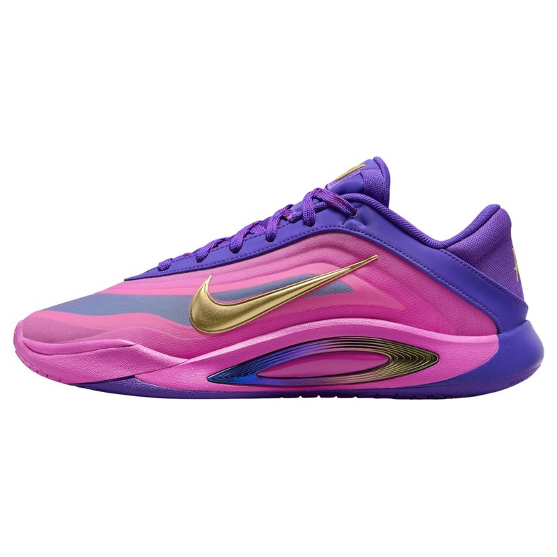Nike A'One Basketball Shoe - Women's Fierce Purple / Metallic Gold / Hyper Violet