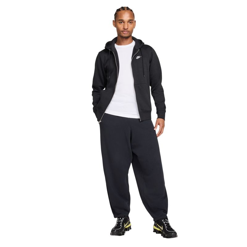 Nike Club Basketball Full-Zip Hoodie - Men's Black / Black / White