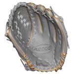 Wilson A2000 Classic V125 Fastpitch Softball Glove Grey / Grey / White / Metallic Gold