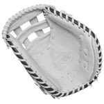 Wilson A1000 CM33 Fastpitch Softball Catcher Mitt White / Black / Red