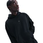 Nike Therma-FIT Brushed Basketball Pullover Hoodie - Men's Black / Pale Ivory