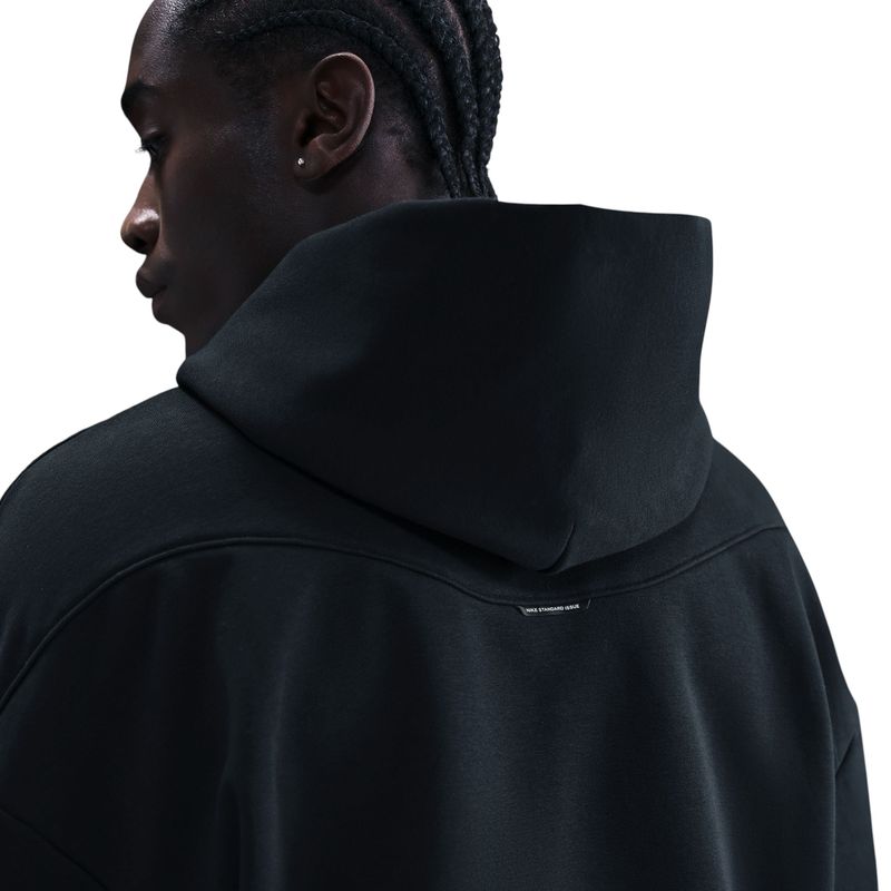 Nike Therma-FIT Brushed Basketball Pullover Hoodie - Men's Black / Pale Ivory