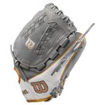 Wilson A2000 Classic V125 Fastpitch Softball Glove Grey / Grey / White / Metallic Gold
