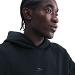 Nike Therma-FIT Brushed Basketball Pullover Hoodie - Men's Black / Pale Ivory