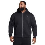 Nike Club Basketball Full-Zip Hoodie - Men's Black / Black / White