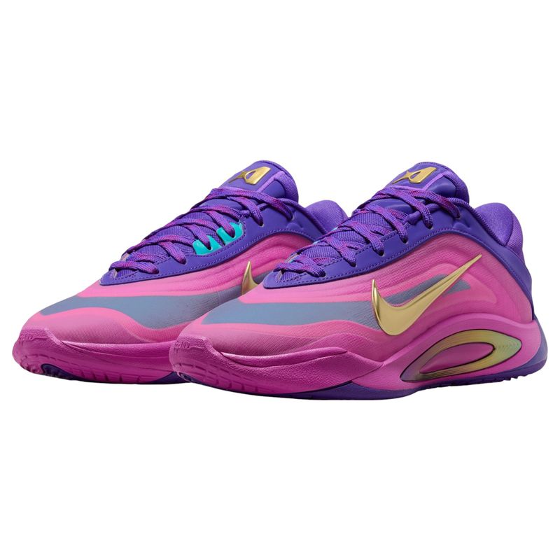 Nike A'One Basketball Shoe - Women's Fierce Purple / Metallic Gold / Hyper Violet