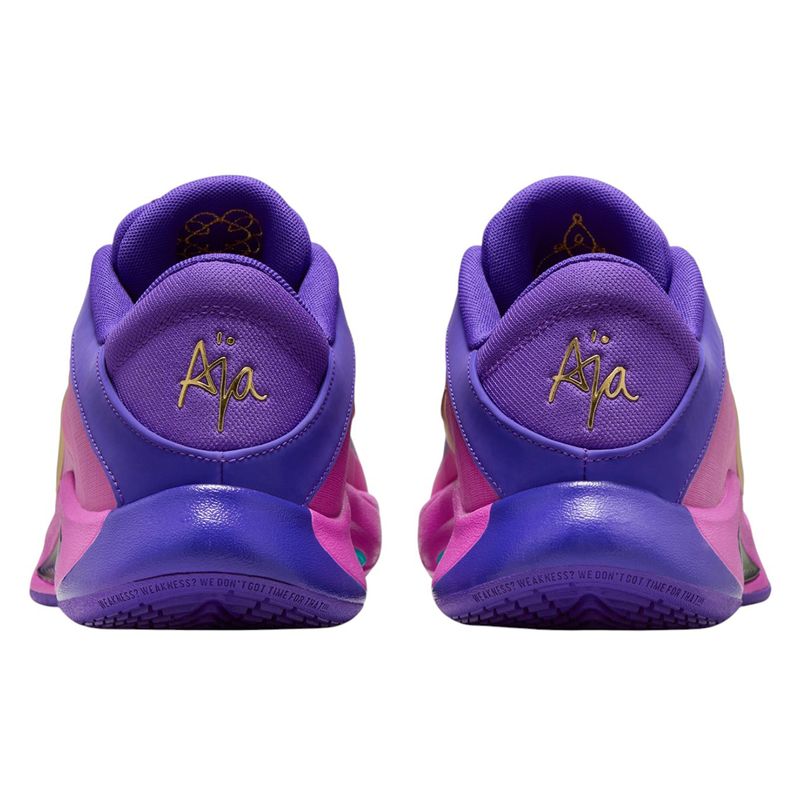 Nike A'One Basketball Shoe - Women's Fierce Purple / Metallic Gold / Hyper Violet