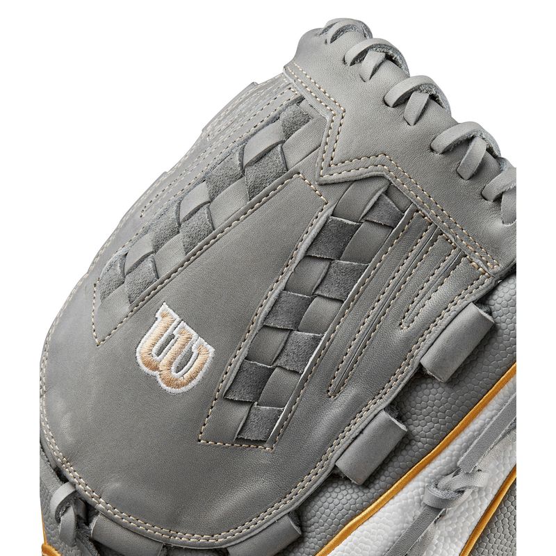 Wilson A2000 Classic V125 Fastpitch Softball Glove Grey / Grey / White / Metallic Gold