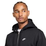 Nike Club Basketball Full-Zip Hoodie - Men's Black / Black / White
