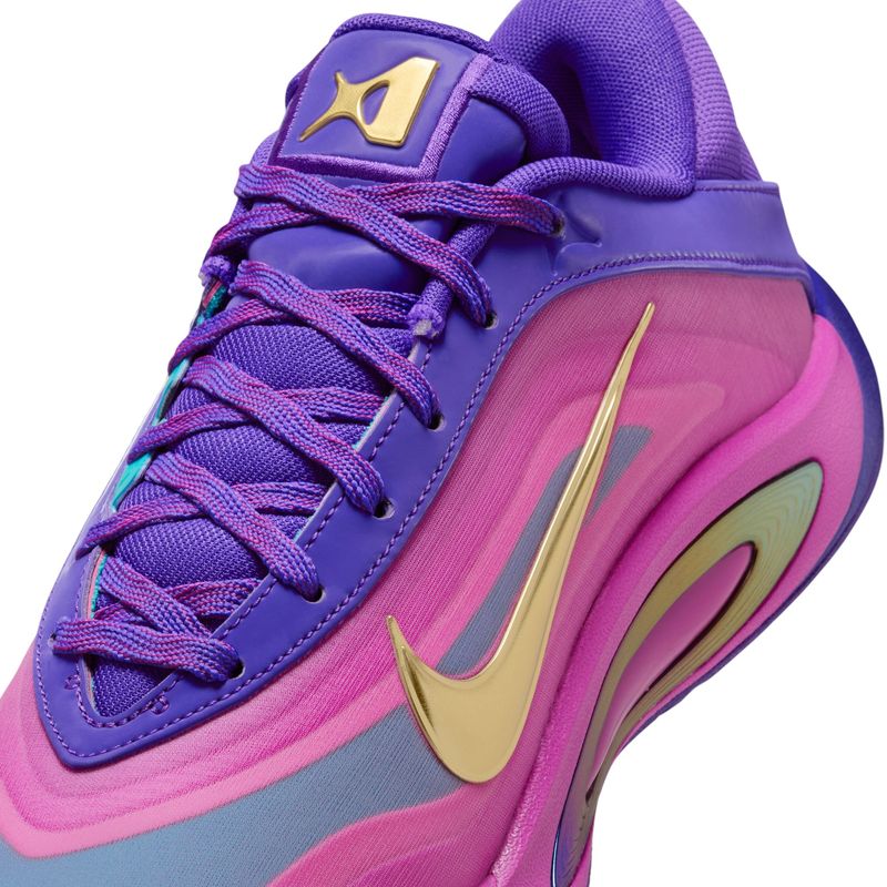 Nike A'One Basketball Shoe - Women's Fierce Purple / Metallic Gold / Hyper Violet
