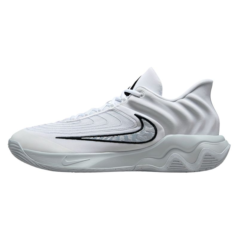 Nike Giannis Immortality 4 Basketball Shoe - Men's  White / Black Pure Platinum
