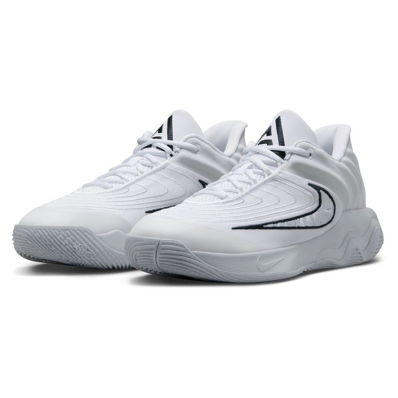 Nike Giannis Immortality 4 Basketball Shoe - Men's  White / Black Pure Platinum