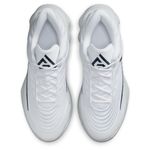 Nike Giannis Immortality 4 Basketball Shoe - Men's  White / Black Pure Platinum