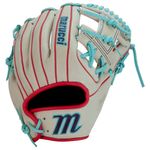 Marucci Acadia V3 42A2 I-Web Baseball Glove - Kids' Camel / Red / Mint