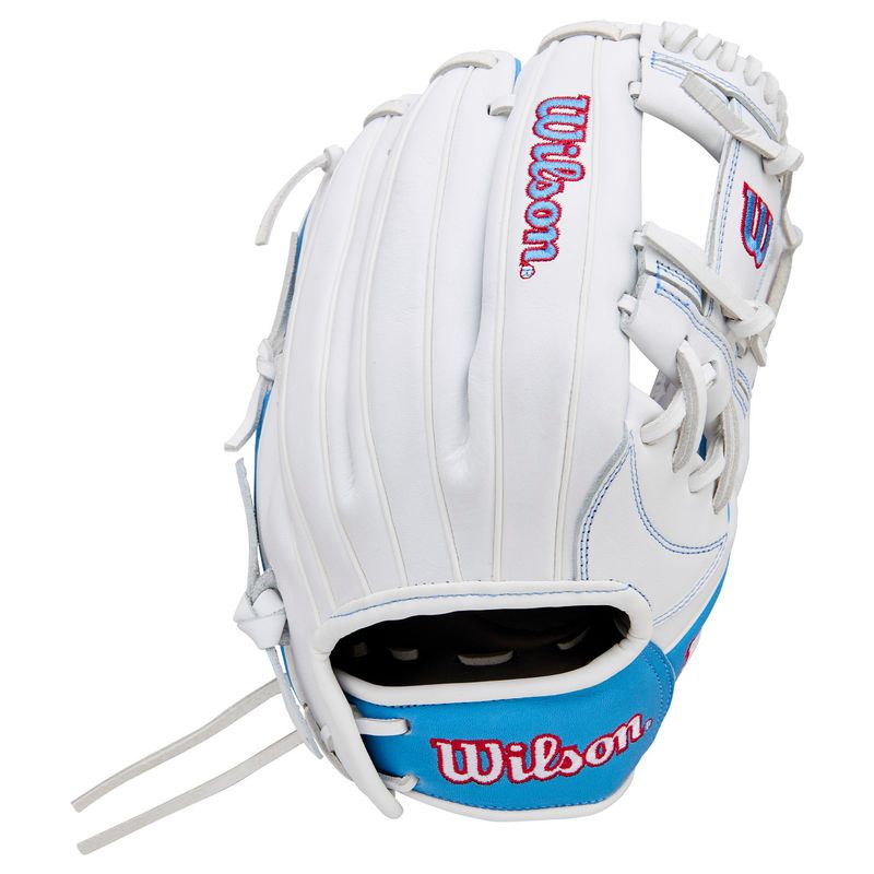 Wilson Glove A1000 Fastpitch H12 White / Cool Blue / Red