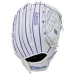 Wilson A500 Siren 12.5" Fastpitch Softball Glove White / Purple / Seafoam