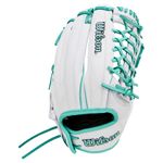 Wilson A1000 T125 Fastpitch Softball Glove White / Seafoam