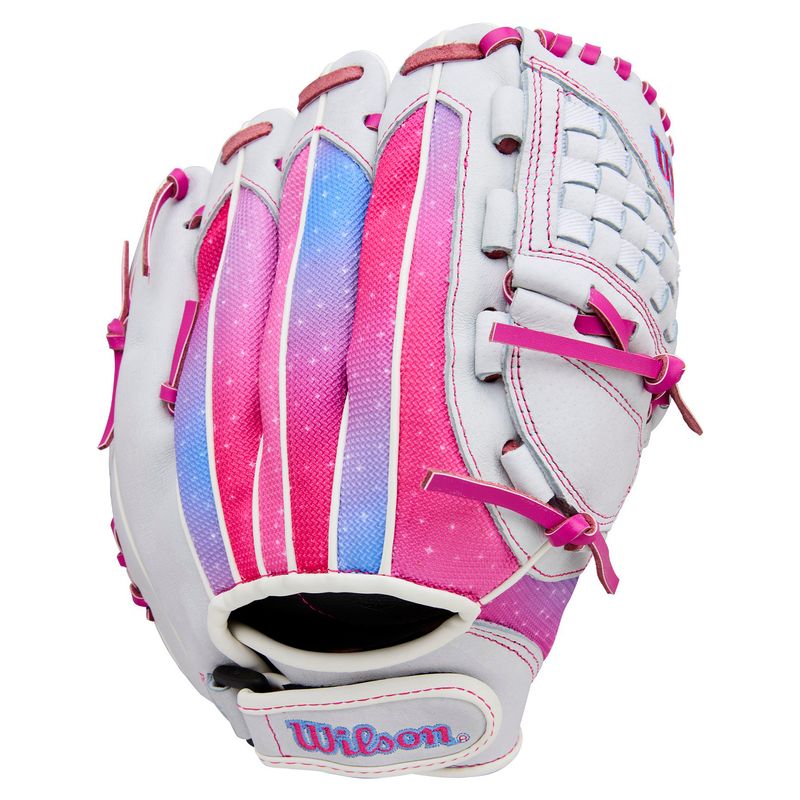 Wilson A440 Flash 11.5" Fastpitch Softball Glove White / Flamingo Pink