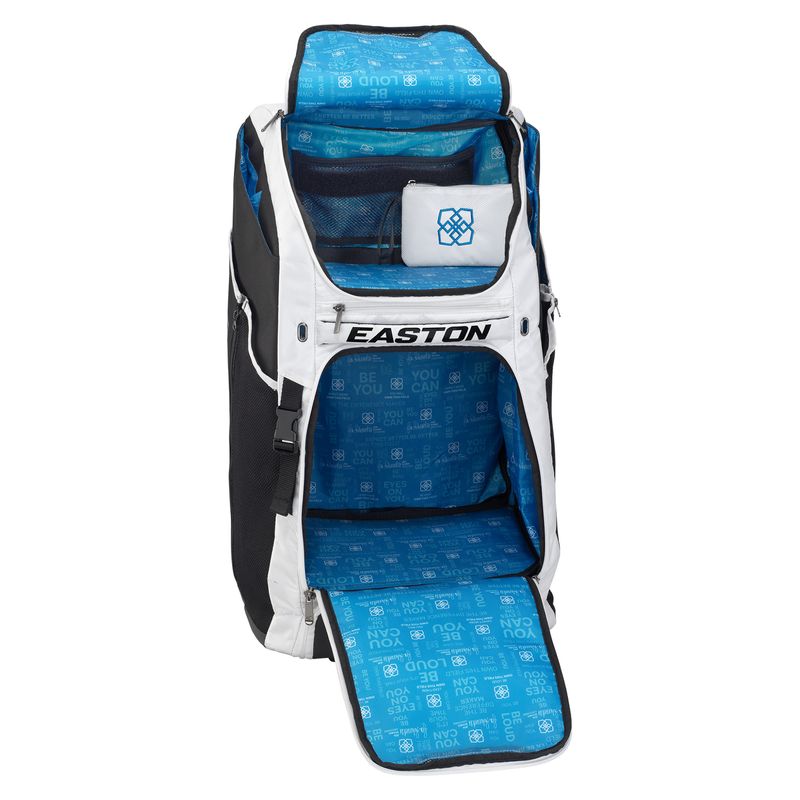 Easton Jen Schro Catcher Wheeled Bag White