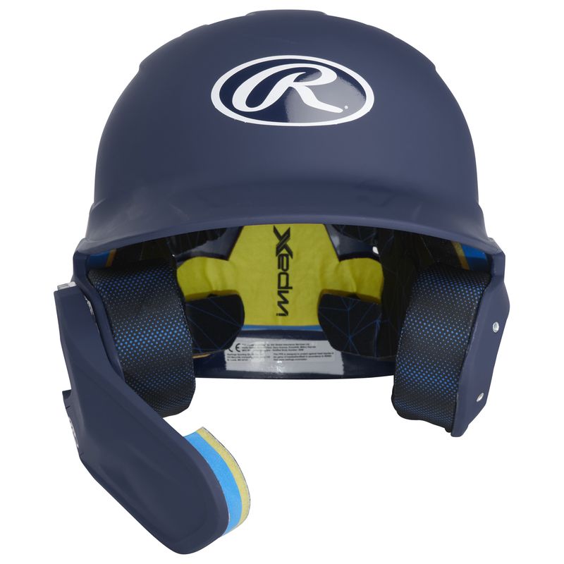 Rawlings Mach Adjust With RHB Extension Batting Helmet Navy