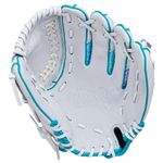 Wilson A440 Flash 11" Fastpitch Softball Glove White / Purple / Teal