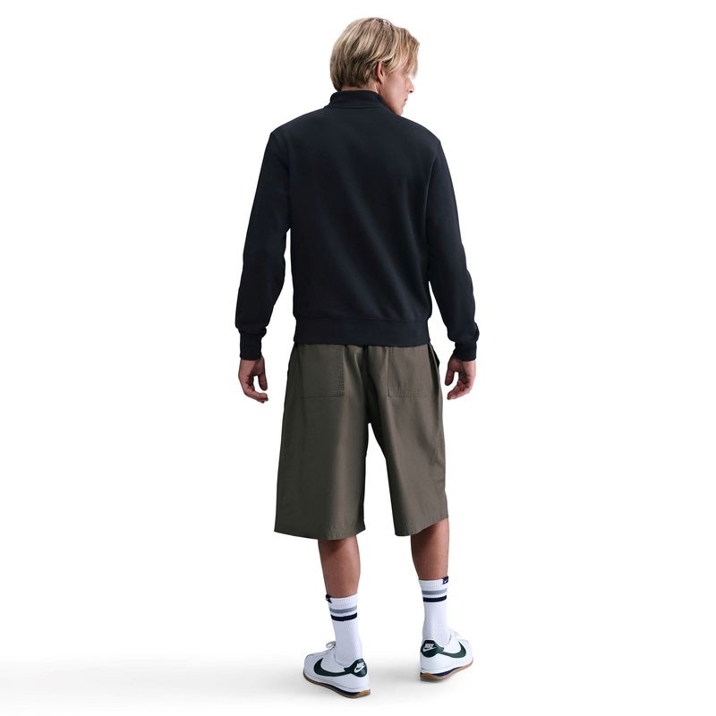 Nike Club Basketball Half-Zip Top - Men's Black / Black / White