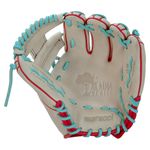 Marucci Acadia V3 42A2 I-Web Baseball Glove - Kids' Camel / Red / Mint