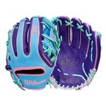 Wilson A2000 October 2025 GTOM Glove Sky Blue / Purple / Seafoam / Pink