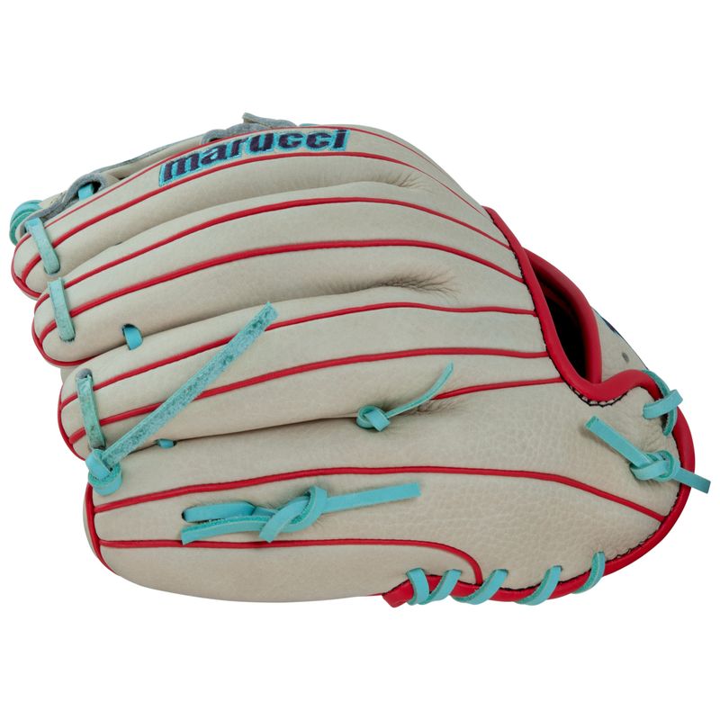 Marucci Acadia V3 42A2 I-Web Baseball Glove - Kids' Camel / Red / Mint