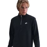 Nike Club Basketball Half-Zip Top - Men's Black / Black / White