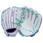 Wilson A500 Siren 11.75" Fastpitch Softball Glove White / Purple / Seafoam