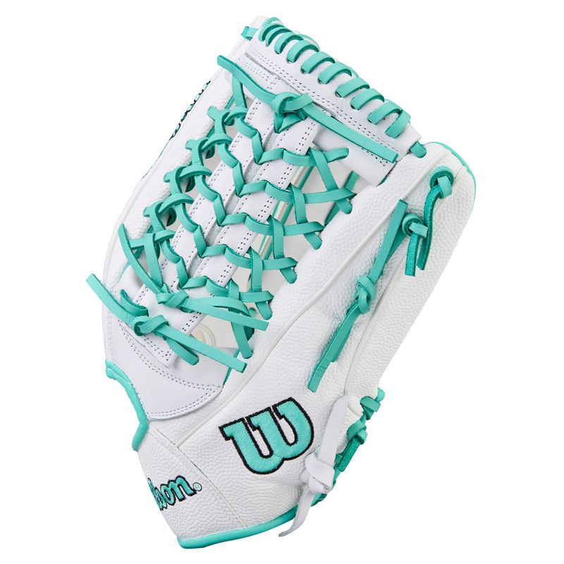 Wilson A1000 T125 Fastpitch Softball Glove White / Seafoam
