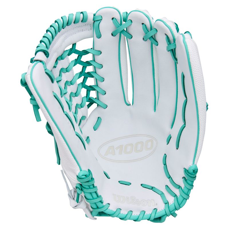Wilson A1000 T125 Fastpitch Softball Glove White / Seafoam
