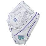 Wilson A500 Siren 12.5" Fastpitch Softball Glove White / Purple / Seafoam