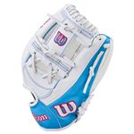 Wilson Glove A1000 Fastpitch H12 White / Cool Blue / Red