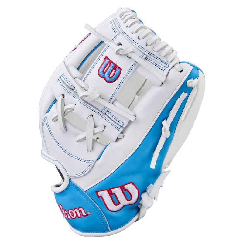 Wilson Glove A1000 Fastpitch H12 White / Cool Blue / Red