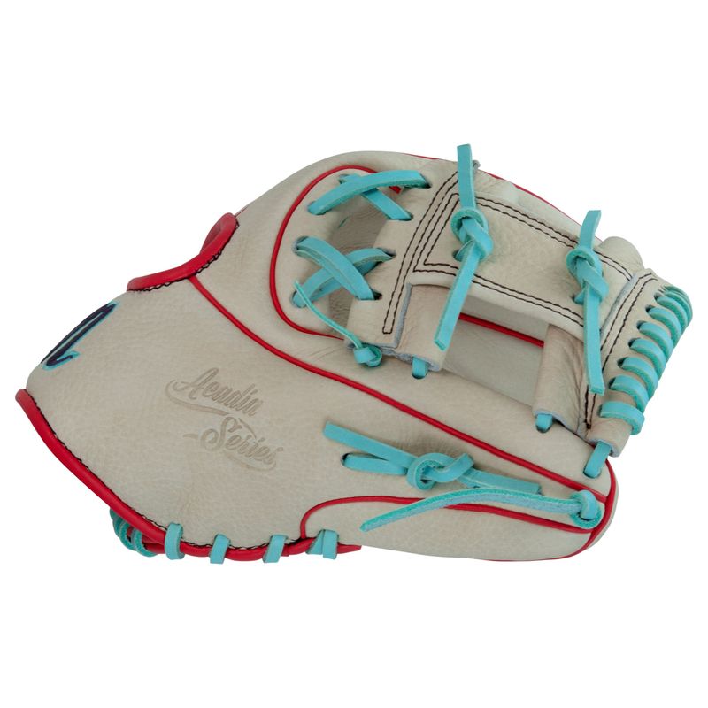 Marucci Acadia V3 42A2 I-Web Baseball Glove - Kids' Camel / Red / Mint